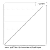 Rhino A1 Educational Literacy 30 Leaf Handwriting Guide Ruling with Plain Reverse Flip Chart Pad