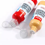 Pack of 4 Acrylic Pouring Paints 100ml- White, Green, Light Blue, Dark Blue