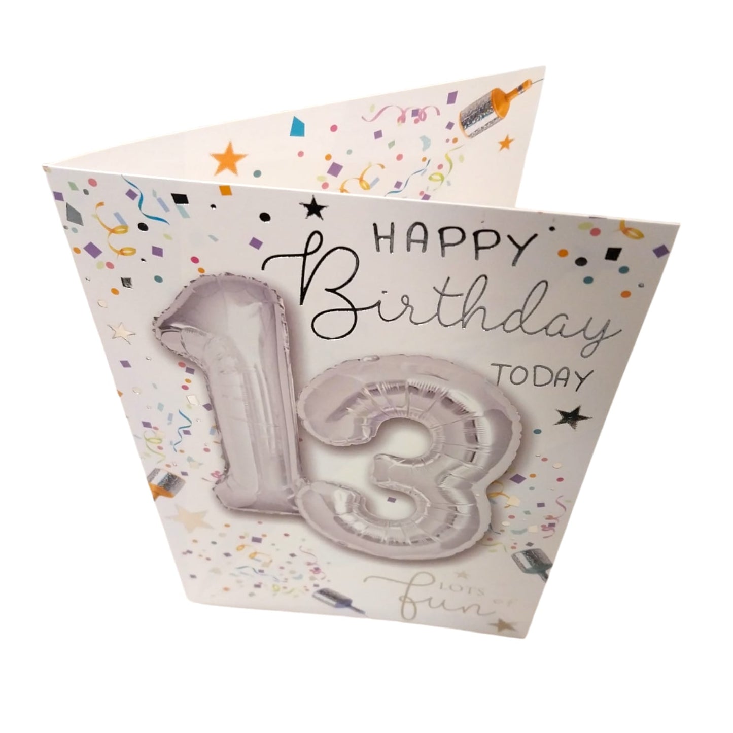 Happy Birthday 13 Today Have Fun Balloon Boutique Greeting Card