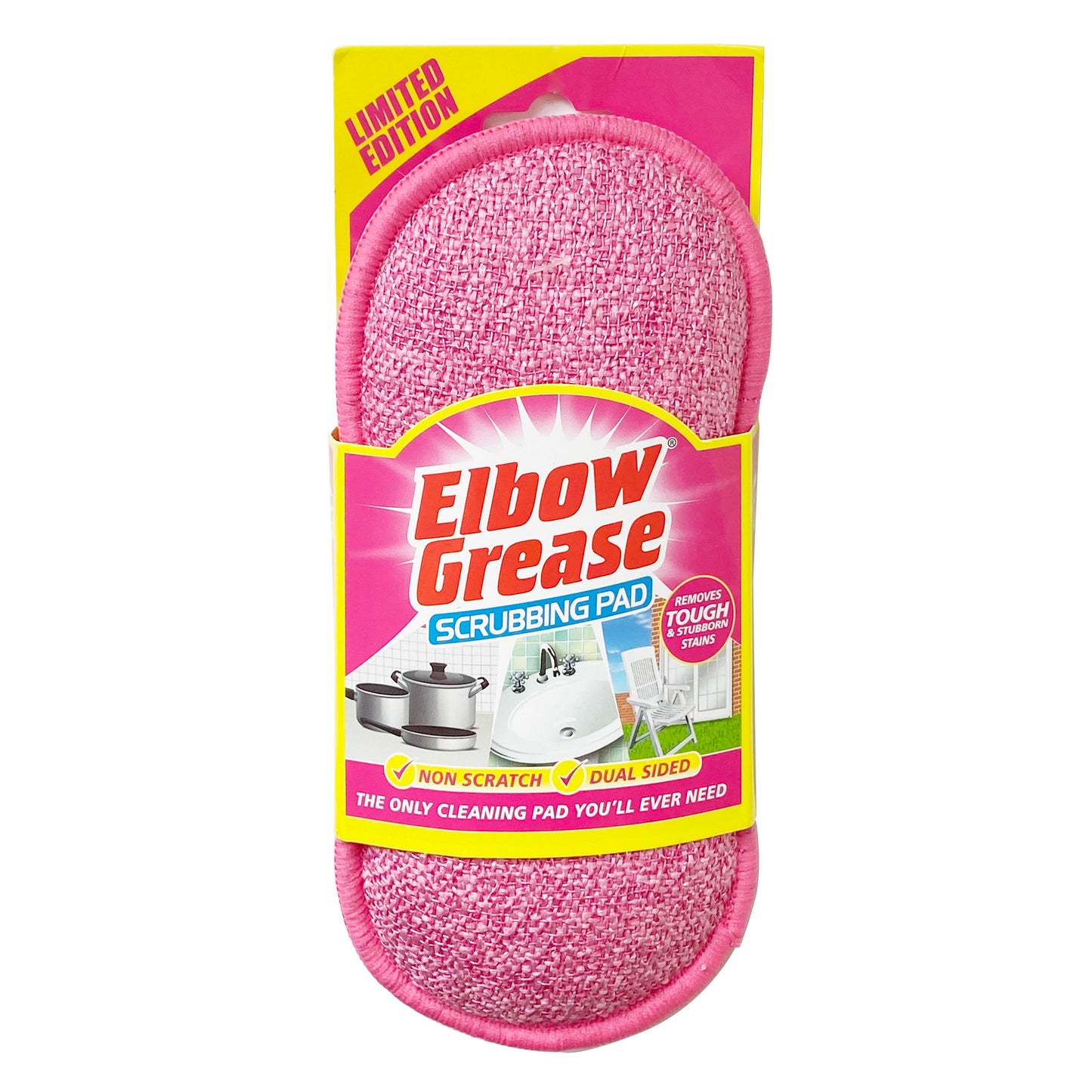 Elbow Grease Pink Scrubbing Pad