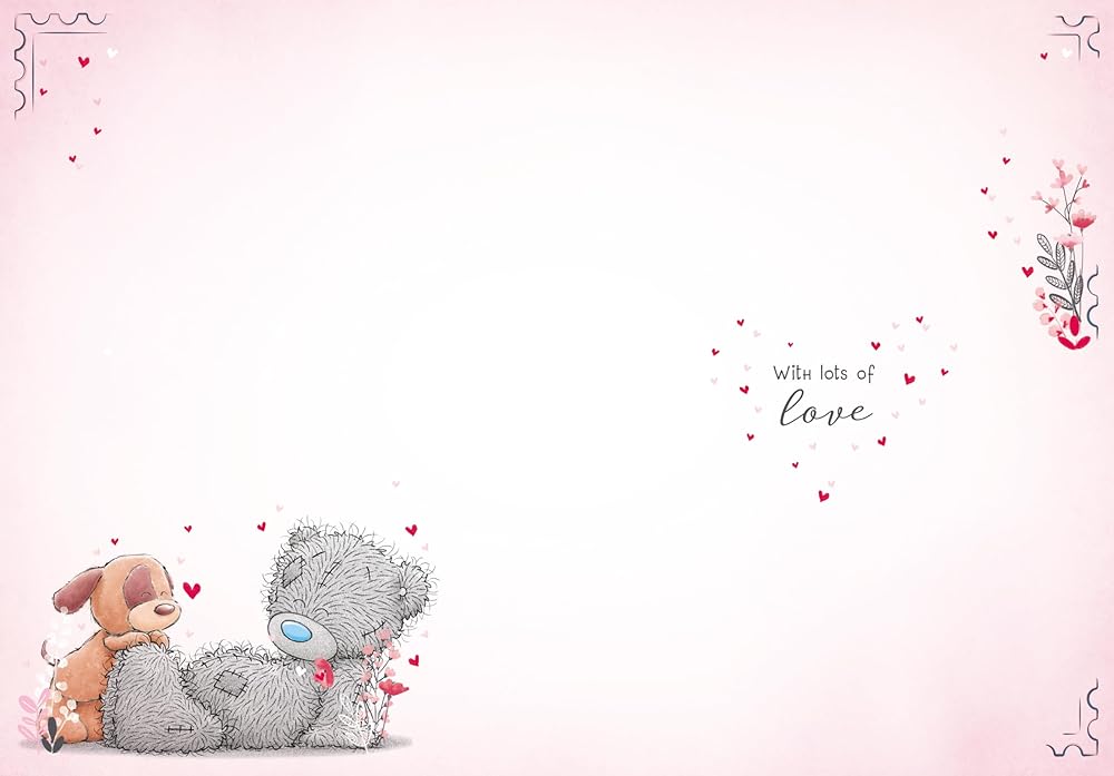 Bear With Puppy From The Dog Valentine's Day Card