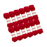 Red Acrylic Yarn Roll – 10g, 4 Strand 8 Ply Knitting Wool