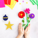 Pack of 10 A4 Purple Coloured Felt 180gsm Sheets