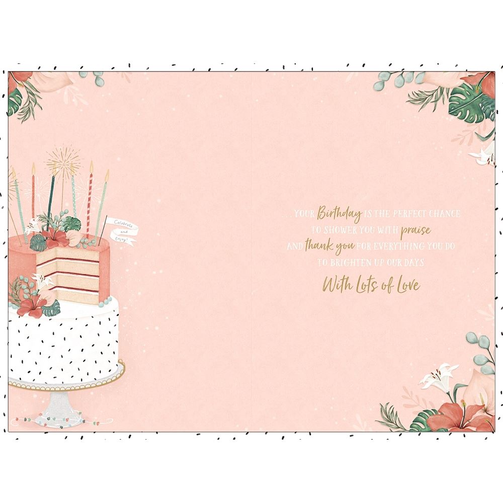 Cake Design Granddaughter Birthday Card