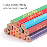 Pack of 12 Hexagonal Assorted Colouring Pencils