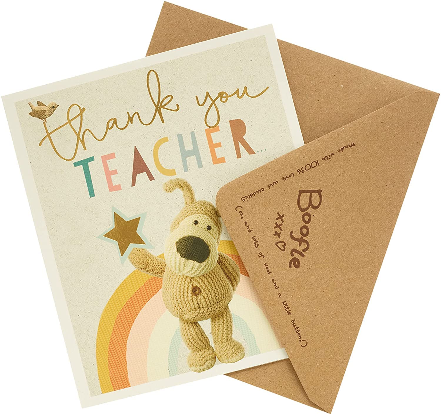 Boofle Cute Design Thank You Teacher Card