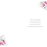 Floral Design Engagement Congratulations Card