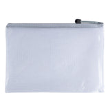 Pack of 12 A4 Grey PVC Mesh Zip Bags