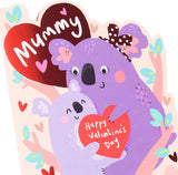 Cute Koalas Design Mummy Valentine's Day Card