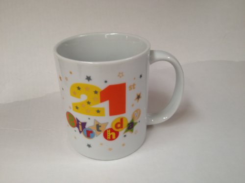 Happy 21st Birthday China Mug - Talking Pictures Fanfare Collection