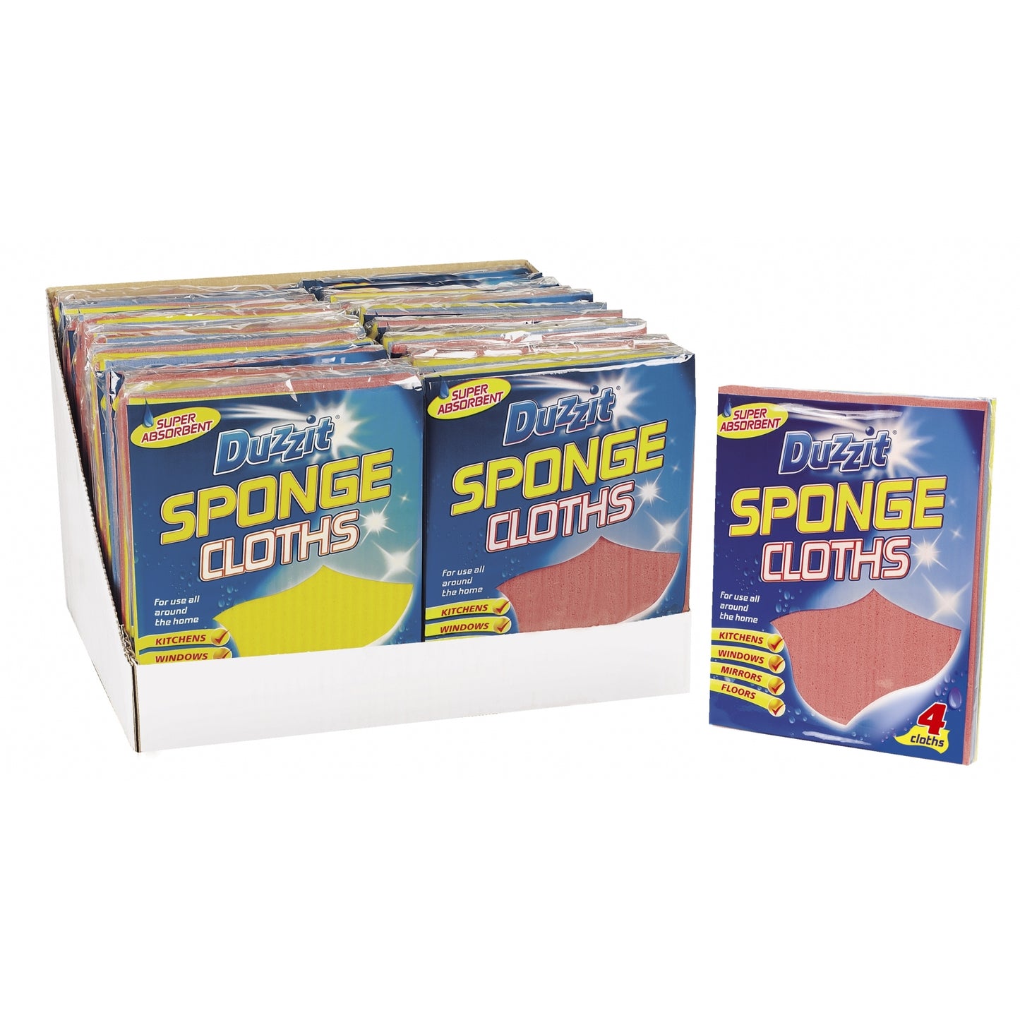 Pack of 4 Sponge Cloths