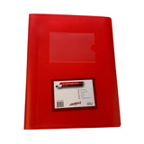 A5 Red Flexible Cover 100 Pocket Display Book