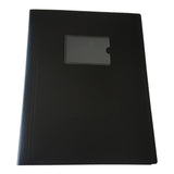A4 Black Flexible Cover 80 Pocket Display Book