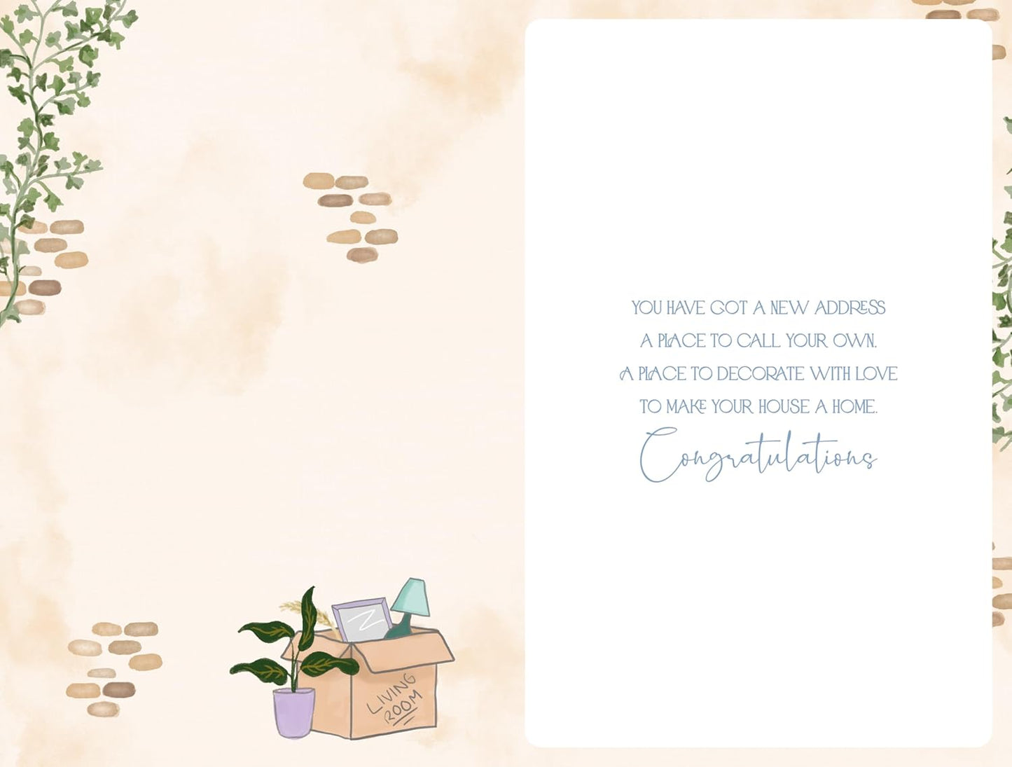 New Home Congratulations Card Door Design 