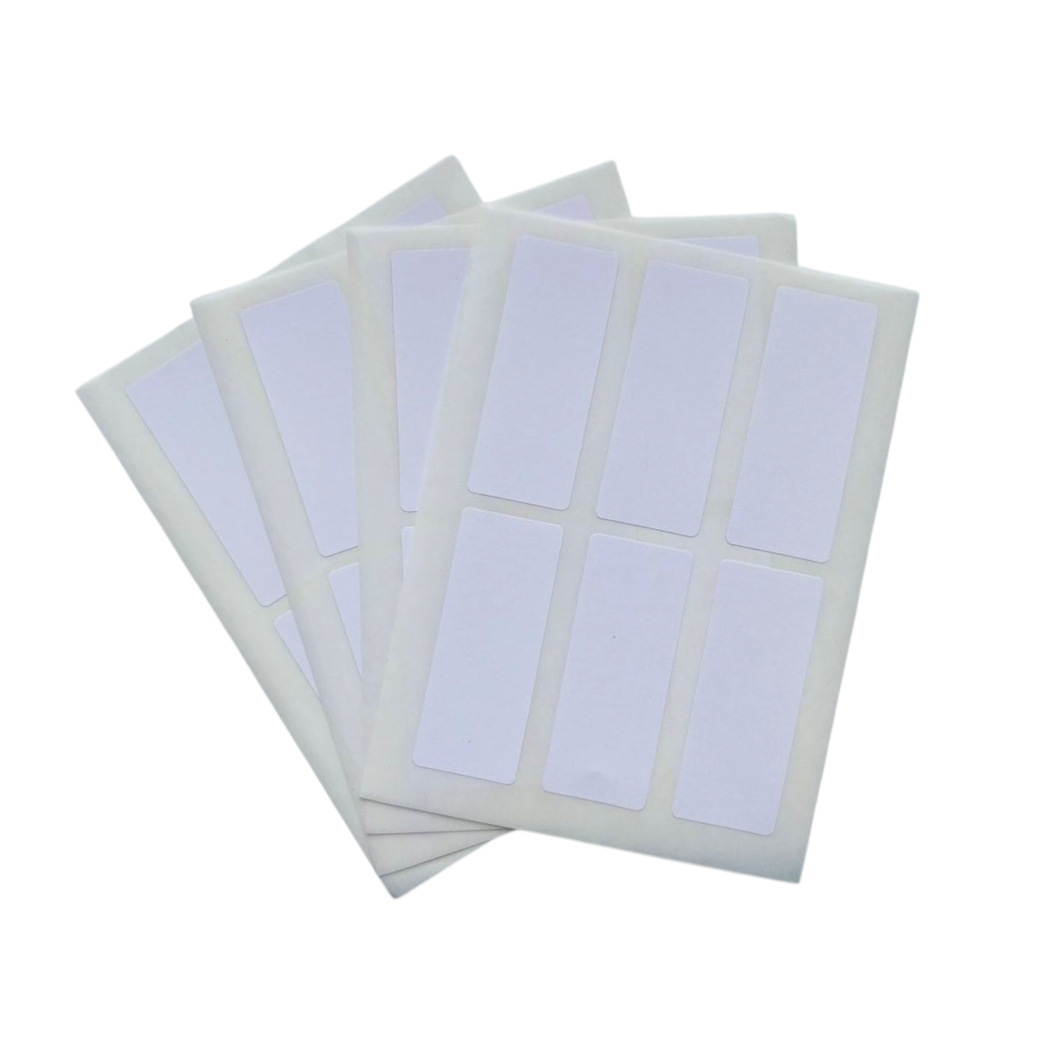 Pack of 48 White 25x50mm Rectangular Labels - Adhesive Stickers - Send 2 Packs