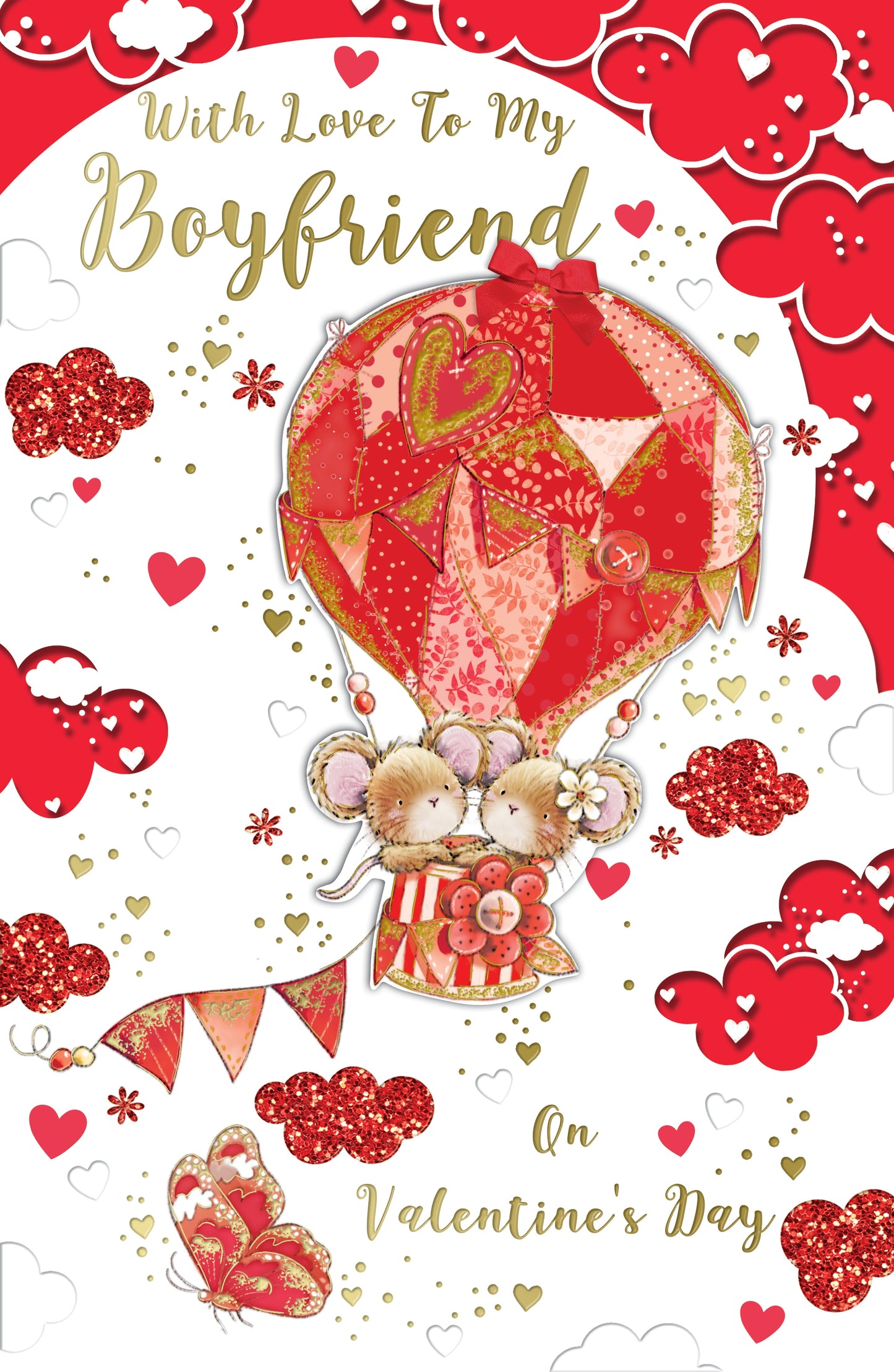 With Love to My Boyfriend Valentine's Day Card