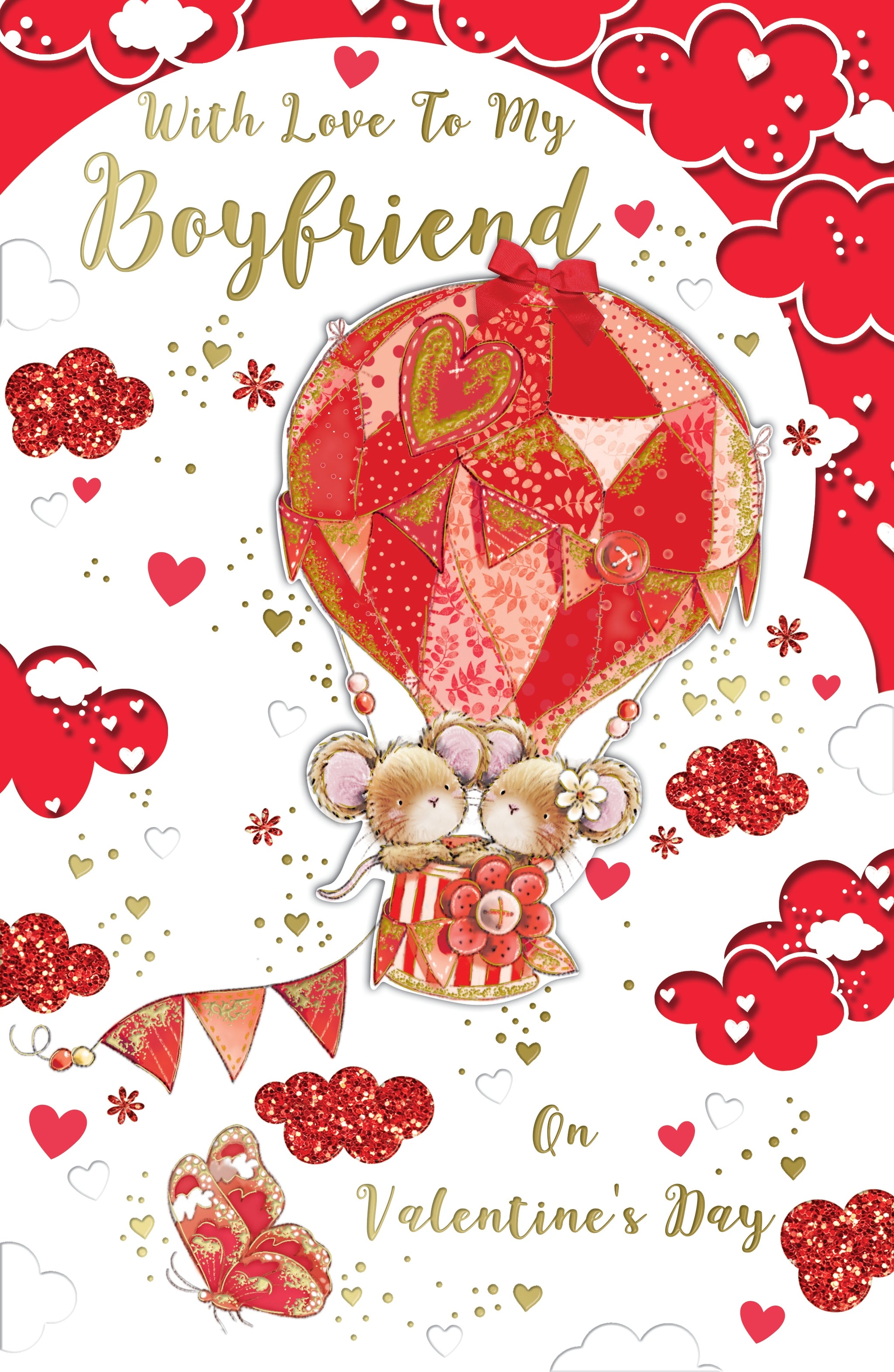With Love to My Boyfriend Valentine's Day Card