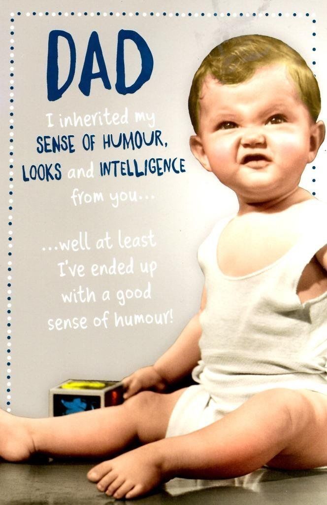 Funny I've Inherited Father's Day Card Crackers Greeting Cards 