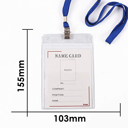 Box of 50 Name Badges with Lanyards