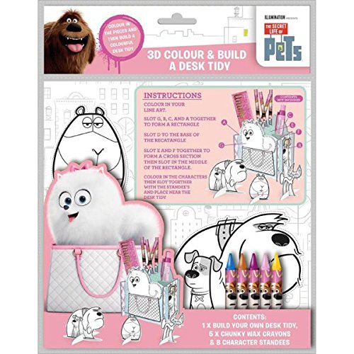 Secret Life Of Pets 3D Colour & Build A Desk Tidy