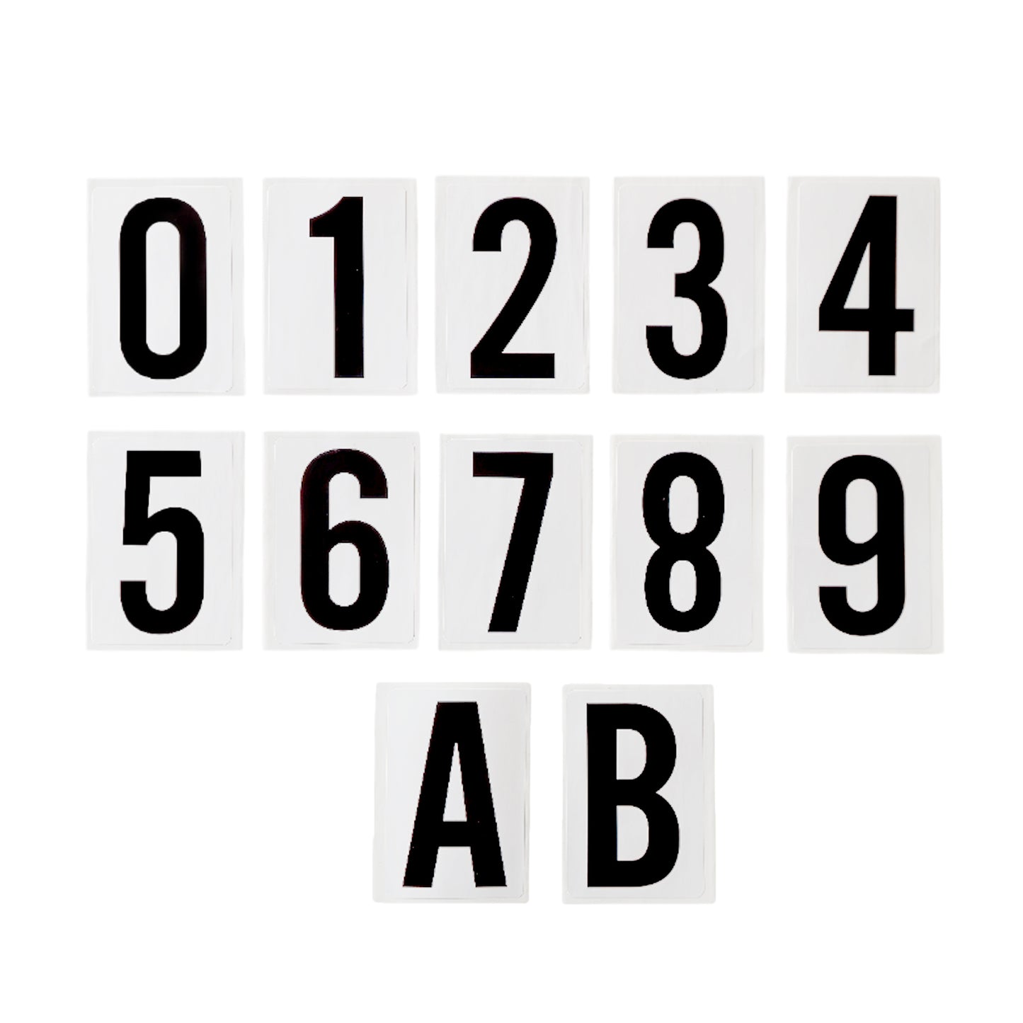Waterproof Wheelie Bin Black Number 3 Sticker