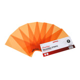 Pack of 8 Peach 210x80mm Dyslexia Overlay Reading Strips – PET Material, Rounded Corners
