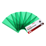 Pack of 8 Green 191x70mm Dyslexia Overlay Reading Rulers – PET Material, Rounded Corners
