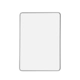 A4 Double Sided Magnetic Erasable MDF Plain Whiteboard With Grey Border