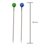 Pack of 80 Assorted Colour Dress Pins 38mm - Sewing