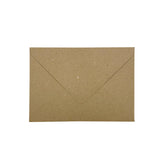 Pack of 50 Eco Kraft Recycled 110gsm 114x162mm–C6 Gummed Envelopes