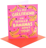 Bananas Design Girlfriend Valentine's Day Card