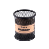 Black Wire Mesh Desk Pen Pot 9 x 10cm