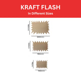 Pack of 20 Brown Kraft Flashes 200 x 150mm