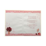 To The One I Love Rose Flower Pot Design Open Greeting Card