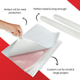 Janrax 50cm x 3m Clear Glossy CPP 0.06mm Thick Self-Adhesive Book Cover Roll