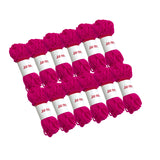 Hot Pink Acrylic Yarn Roll – 10g, 4 Strand 8 Ply Knitting Wool