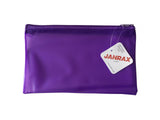 8x5" Frosted Purple Pencil Case - See Through Exam Clear Translucent