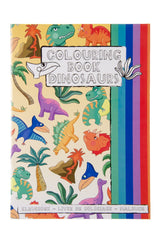 A4 Dinosaur Coloring Book with Stickers Sheet