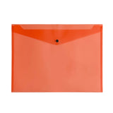 Pack of 12 Janrax A3 Red Document Wallets - Button Stud Folder