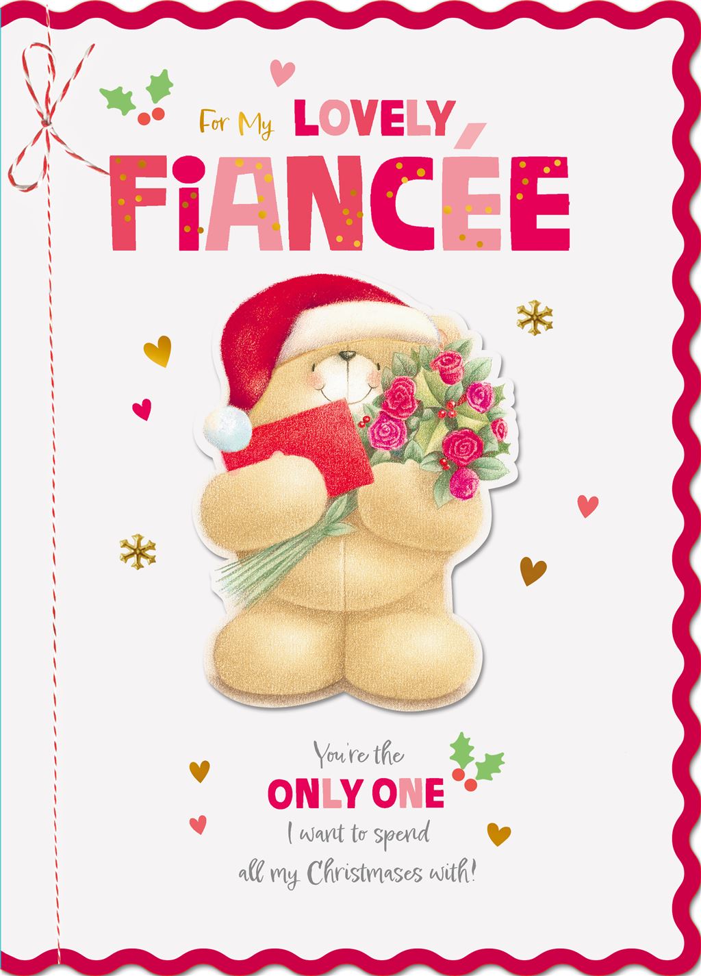 Forever Friends Lovely Fiancee Boxed Christmas Card