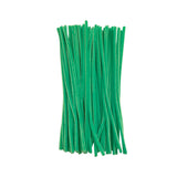 Pack of 50 Green Coloured Pipe Cleaners 30cm x 6mm Craft Chenille Stems