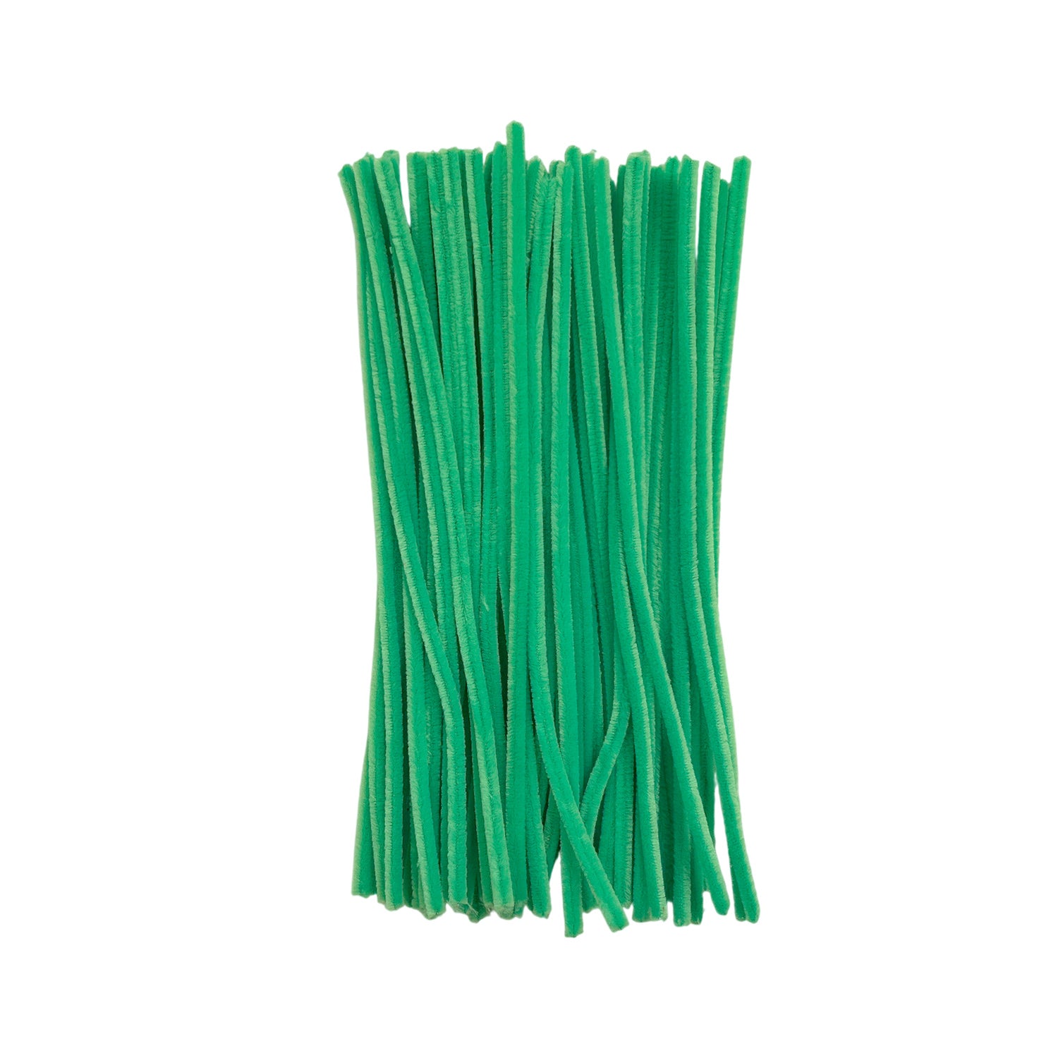 Pack of 50 Green Coloured Pipe Cleaners 30cm x 6mm Craft Chenille Stems
