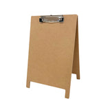 A4 5mm Thick Wooden Stand Folding Menu Clipboard