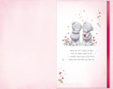 Bears Hugging Beautiful Girlfriend Luxury Handmade Valentine's Day Card {DC}