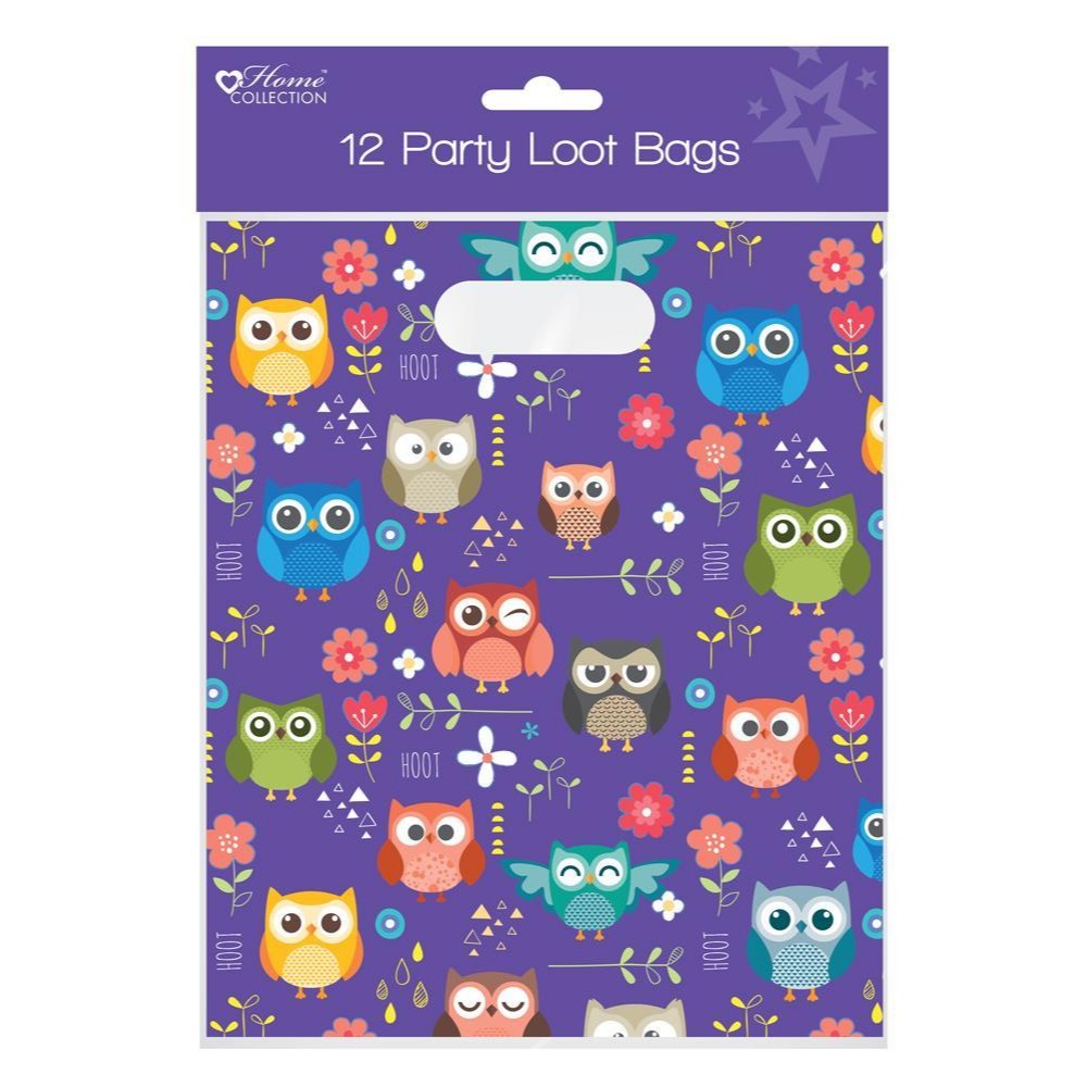 Pack of 12 Woodland Design Large Party Bags - Gift Favours Fillers