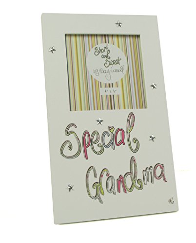 Tracey Russell 23cm Wooden "Short & Sweet" Collection Special Grandma Frame 4" x 4"