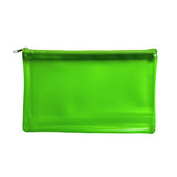 8x5" Frosted Green Pencil Case - See Through Exam Clear Translucent