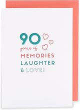 Kindred 90th Blank Birthday Card