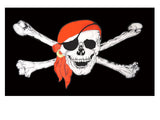 Jolly Roger with scarf Flag 5ft X 3ft