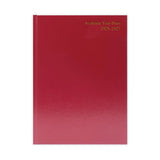 Janrax 2026-2027 A5 Day Per Page Burgundy Academic Diary